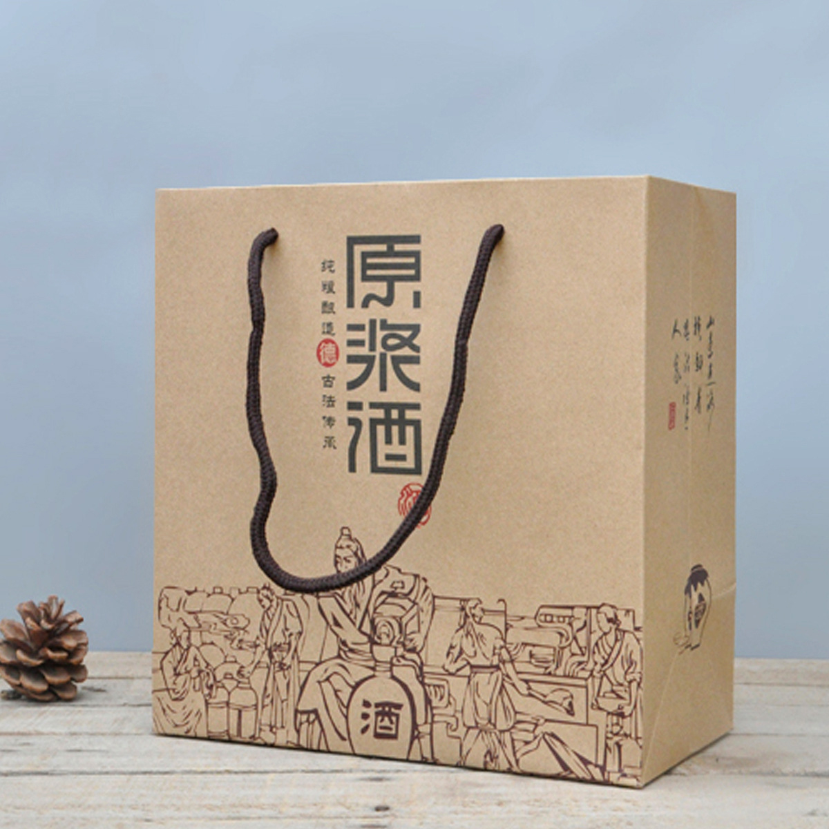 浆酒陶瓷酒瓶包装定做